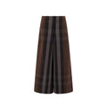 Pantalon décontracté en coton marron Burberry, style casual, avec coupe droite et détails élégants.