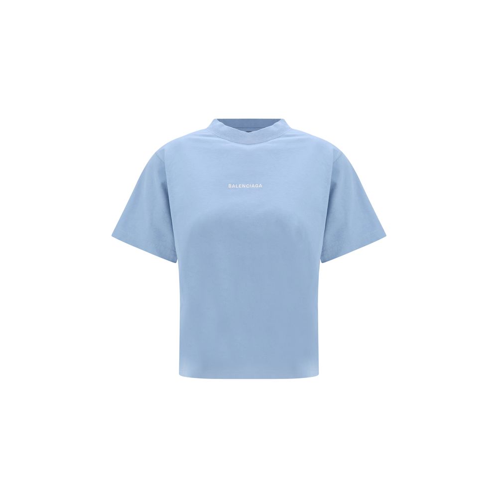 Balenciaga Blaues Baumwoll-T-Shirt
