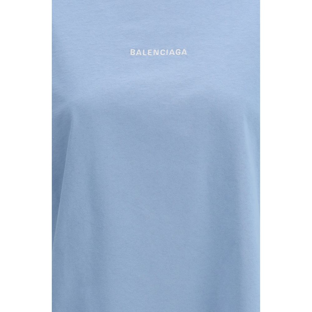 Balenciaga Blaues Baumwoll-T-Shirt