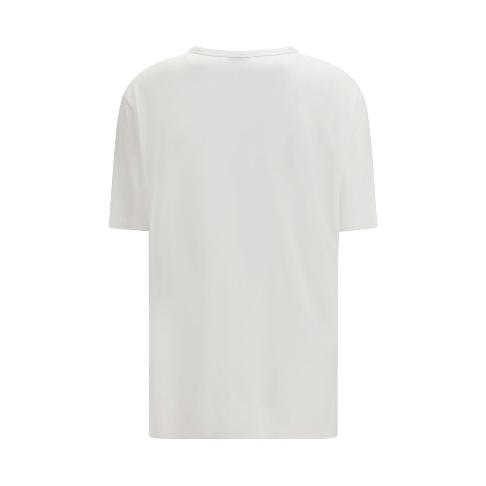 T-shirt blanc en coton de la marque Kenzo avec logo visible, porté sur mannequin, mode décontractée.