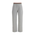 Pantalon décontracté en coton gris de Gucci, style casual, avec coupe confortable et détails élégants.