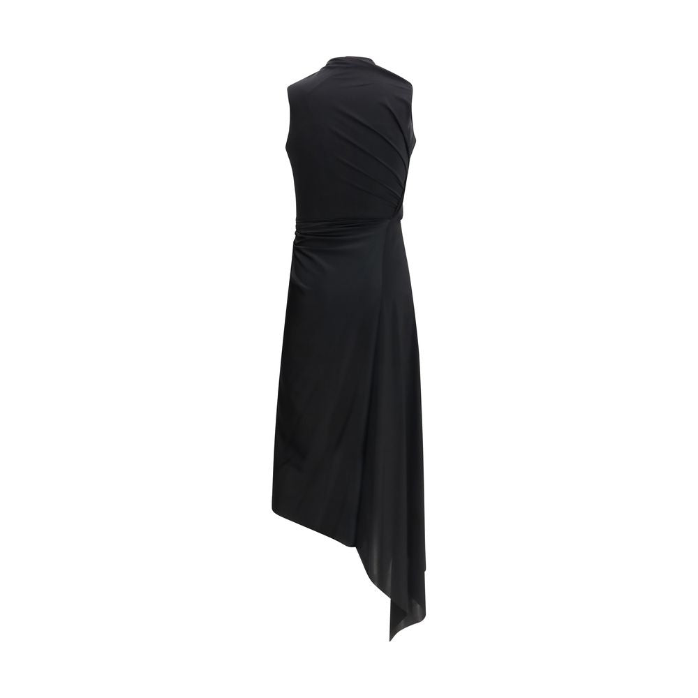 Robe décontractée noire en polyamide de Balenciaga, style casual avec coupe moderne et design épuré.