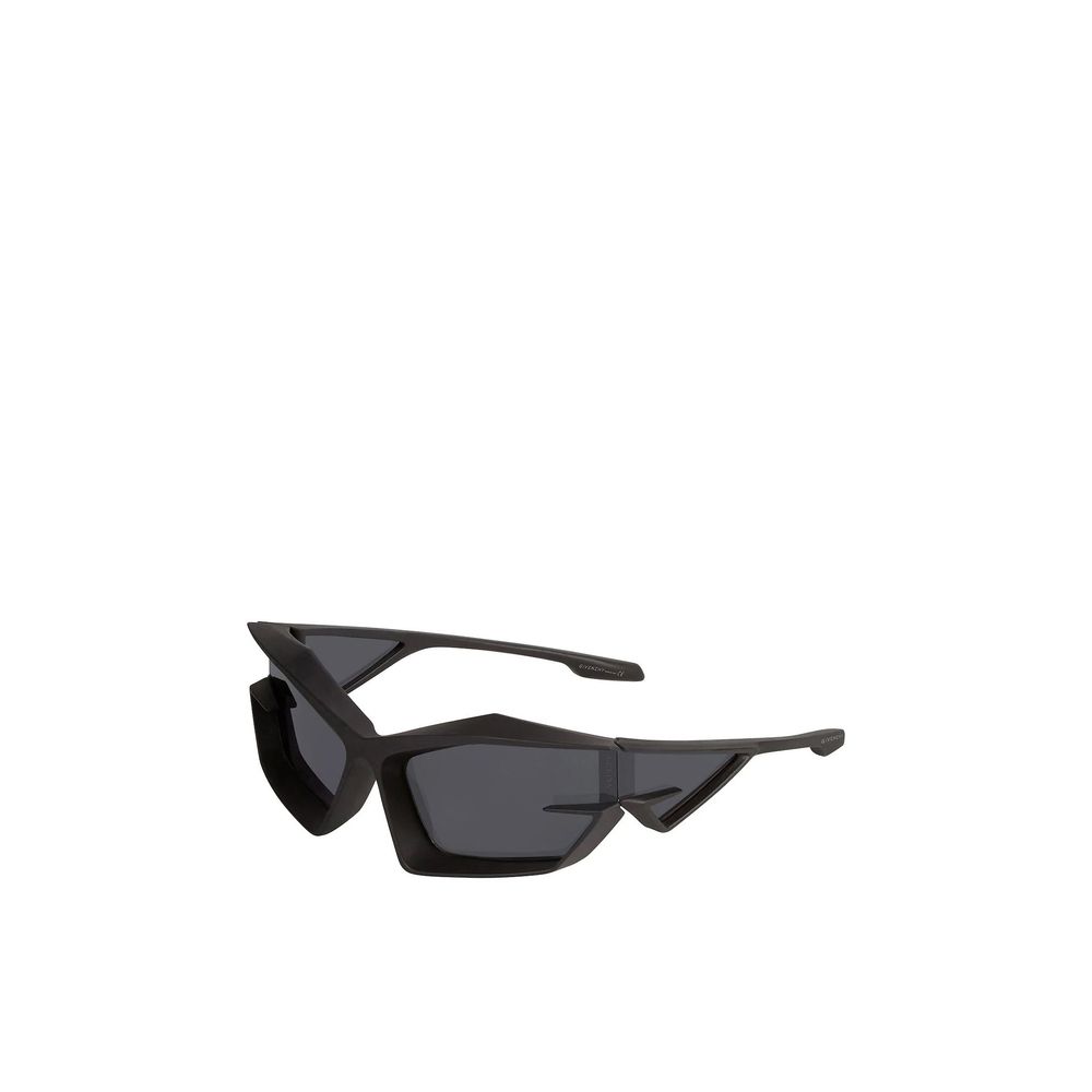 Lunettes de soleil Givenchy en polyéthylène noires, avec monture élégante et verres foncés, pour un look tendance et sophistiqué.