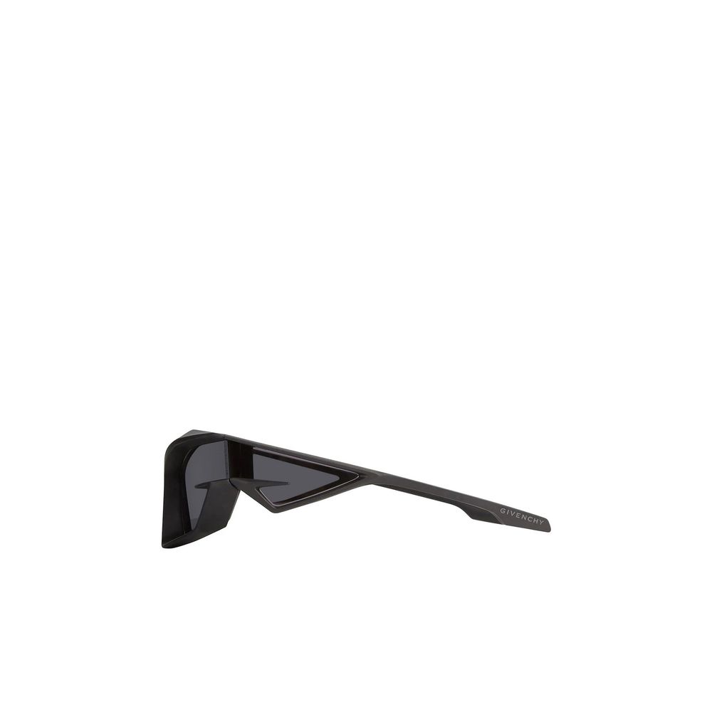 Lunettes de soleil Givenchy en polyéthylène noires, avec monture élégante et verres foncés, pour un style sophistiqué.