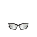Lunettes de soleil Givenchy noires en polyéthylène avec monture élégante et design moderne, vues de face.