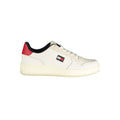 Sneakers blanches pour homme Tommy Hilfiger en polyuréthane, style décontracté et moderne, avec semelle blanche.