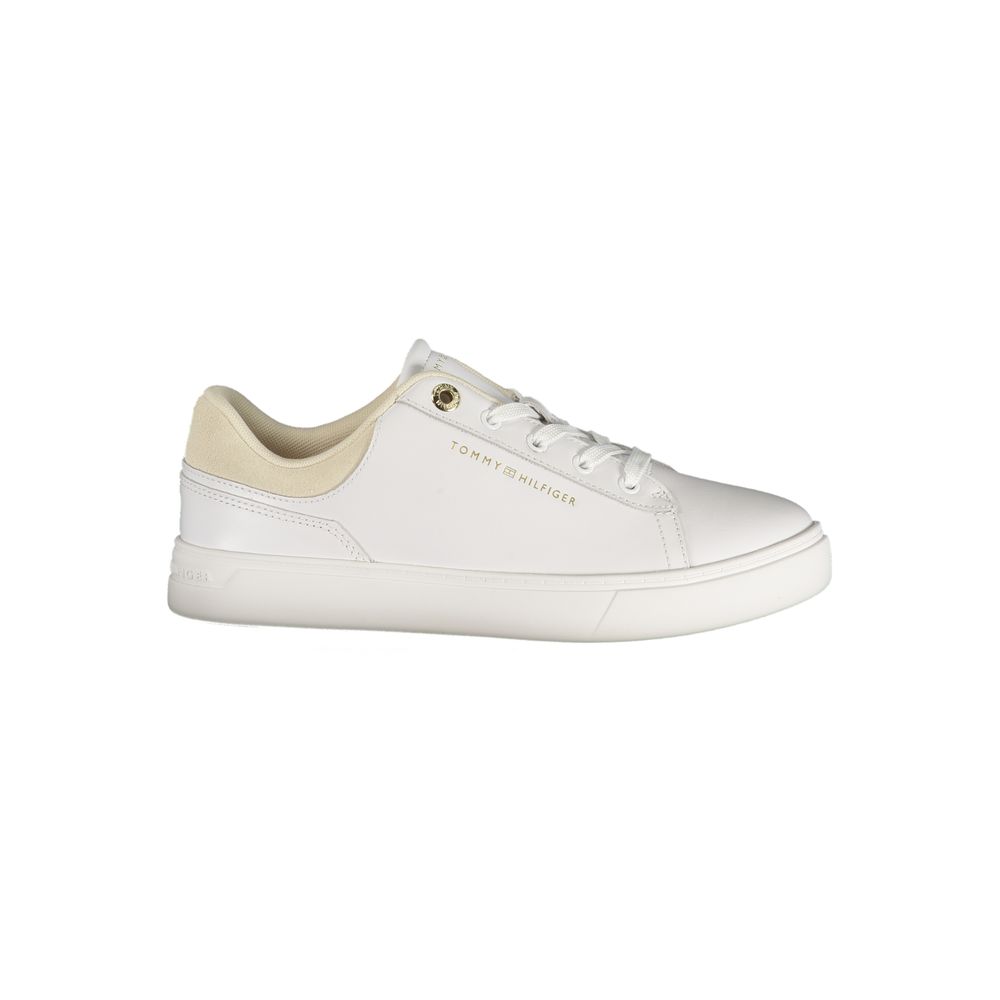 Tommy Hilfiger Bianco Polyurethan Damen Sneaker