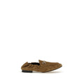 Mocassins Gucci en cuir de veau marron Bos Taurus, chaussures slip-on élégantes pour homme, avec détails raffinés.