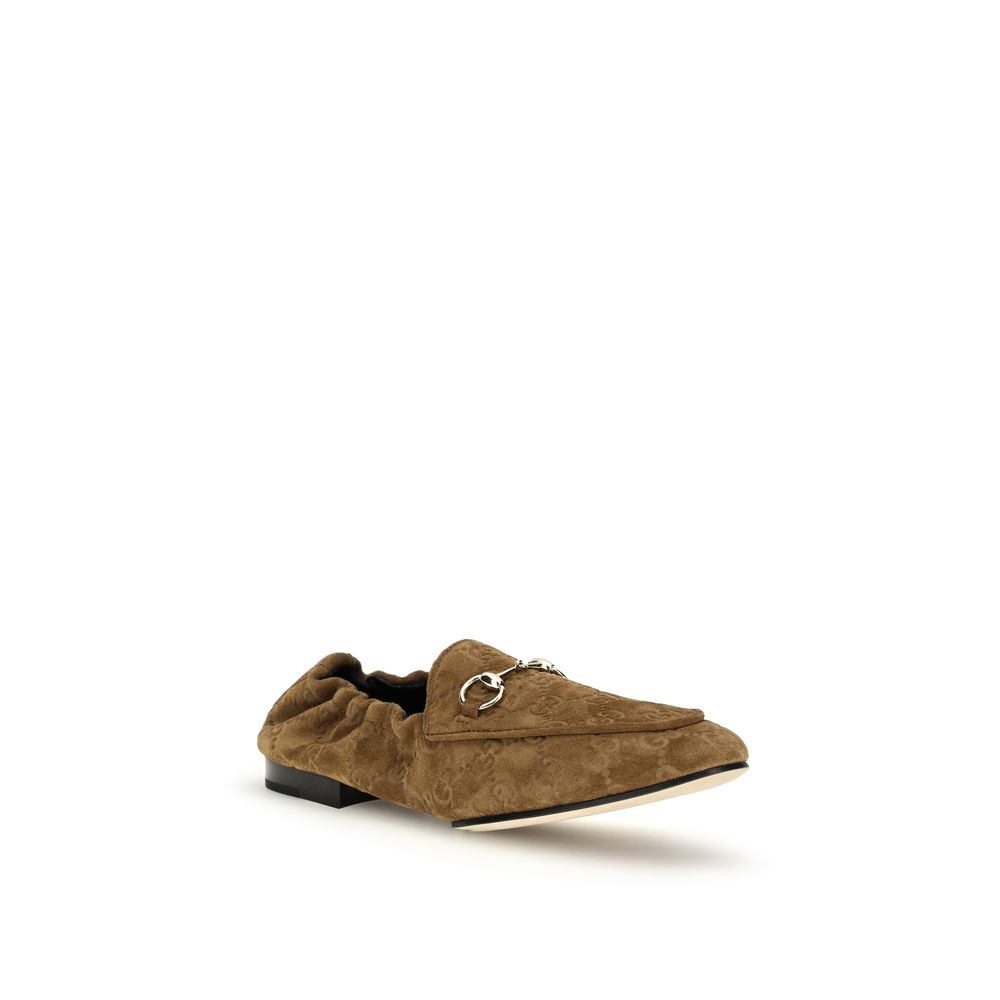 Mocassins Gucci en cuir de veau marron Bos Taurus à enfiler, élégants et classiques, pour homme.