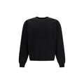 Sweat-shirt en coton noir Gucci, coupe décontractée avec logo Gucci visible à l'avant, pour homme ou femme.