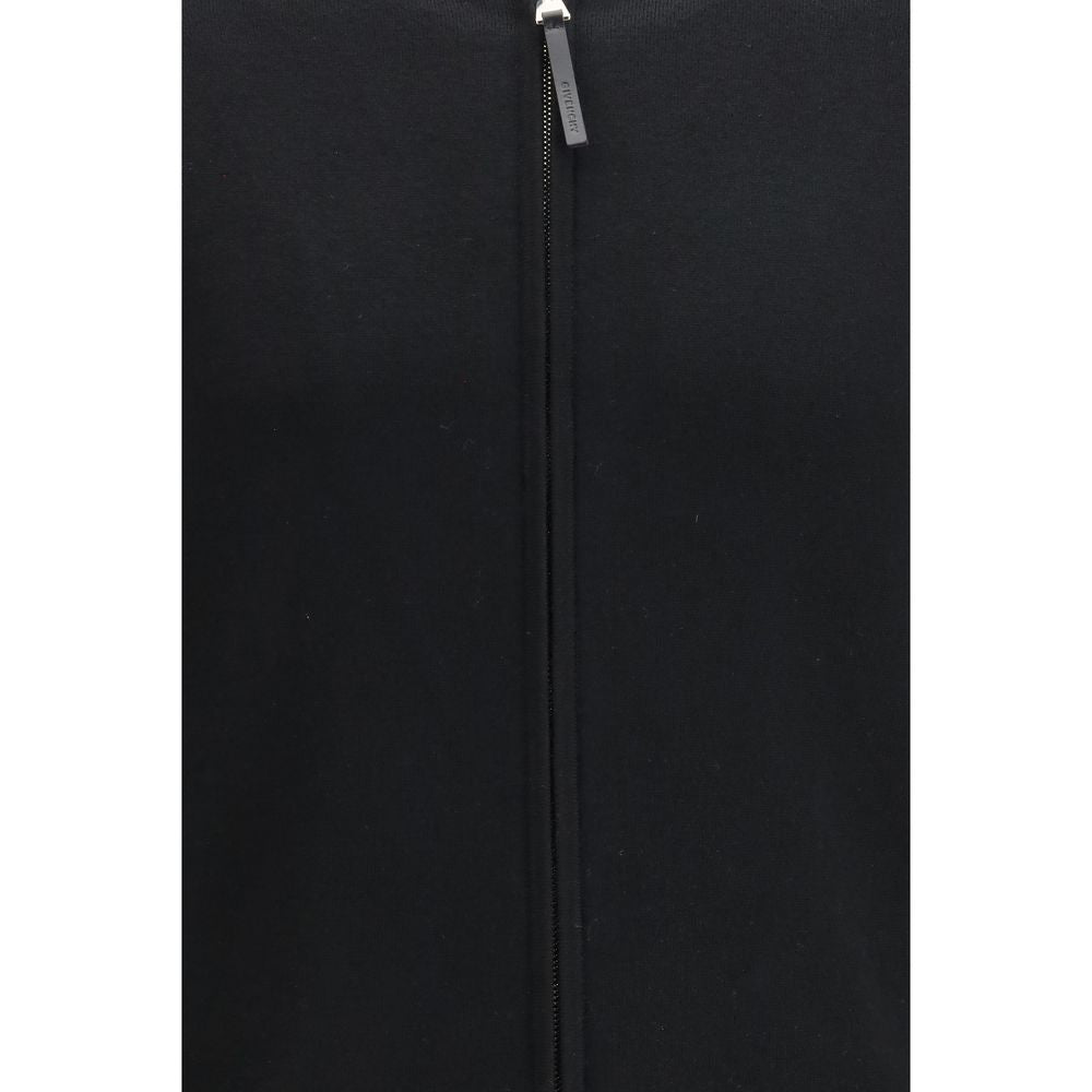Cardigan en laine noire Givenchy, pièce élégante pour homme ou femme, avec boutons et coupe classique visible sur l'image.