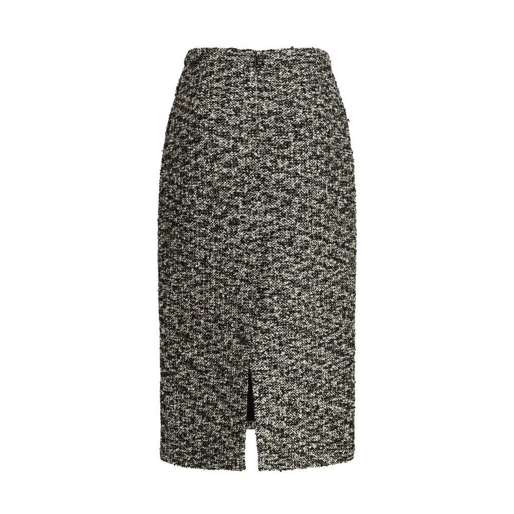 Jupe midi en polyamide multicolore de Gucci, avec motif coloré, portée élégante et moderne.