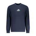 Sweat-shirt bleu en coton pour homme de la marque Tommy Hilfiger, manches longues et logo discret sur la poitrine.