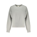 Sweat-shirt gris en coton pour femmes de la marque Calvin Klein, coupe décontractée et style élégant.
