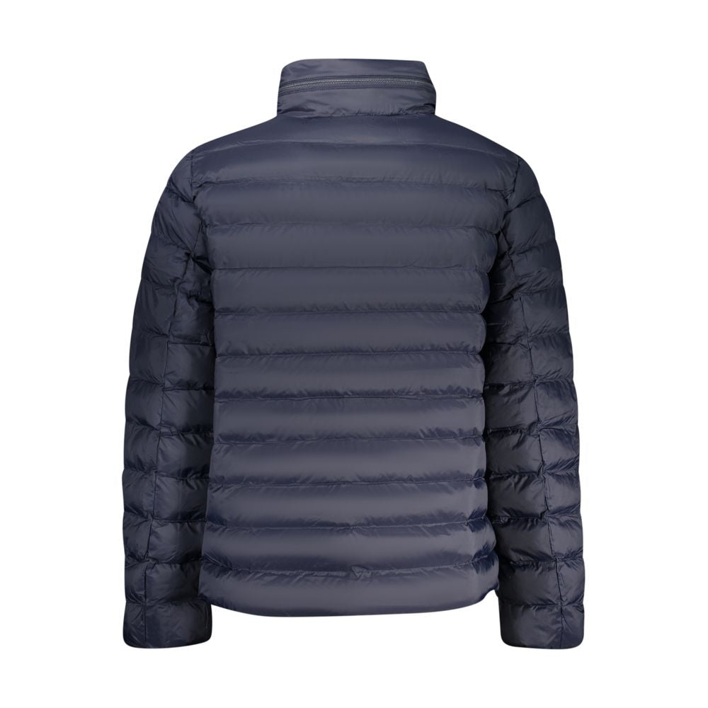 Veste pour homme Calvin Klein Blu Poliammide, style moderne, avec fermeture éclair et col, en tissu léger et durable.