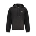 Sweat à capuche noir pour homme de Calvin Klein en coton, vue de face avec logo discret.