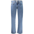 Jeans homme Guess Jeans en coton bleu, coupe classique, avec ceinture et poches visibles.