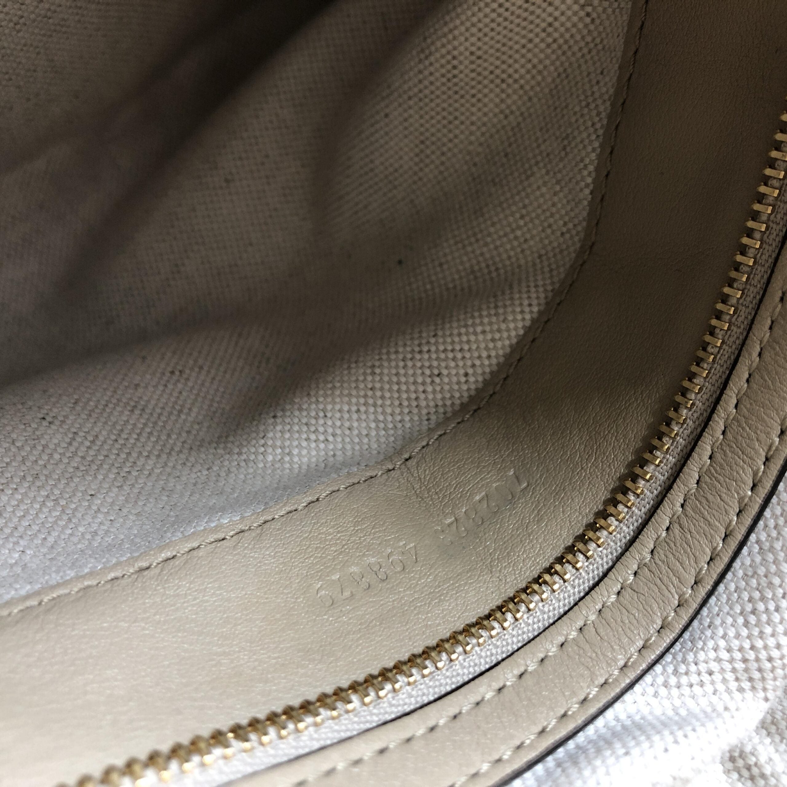 Sac à bandoulière Gucci Aria en cuir de veau beige avec bande Web large, élégant et spacieux pour femme.