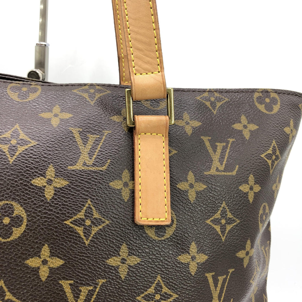 Sac cabas Louis Vuitton Monogram Mezzo, grand sac à main en toile monogramme avec poignées en cuir.