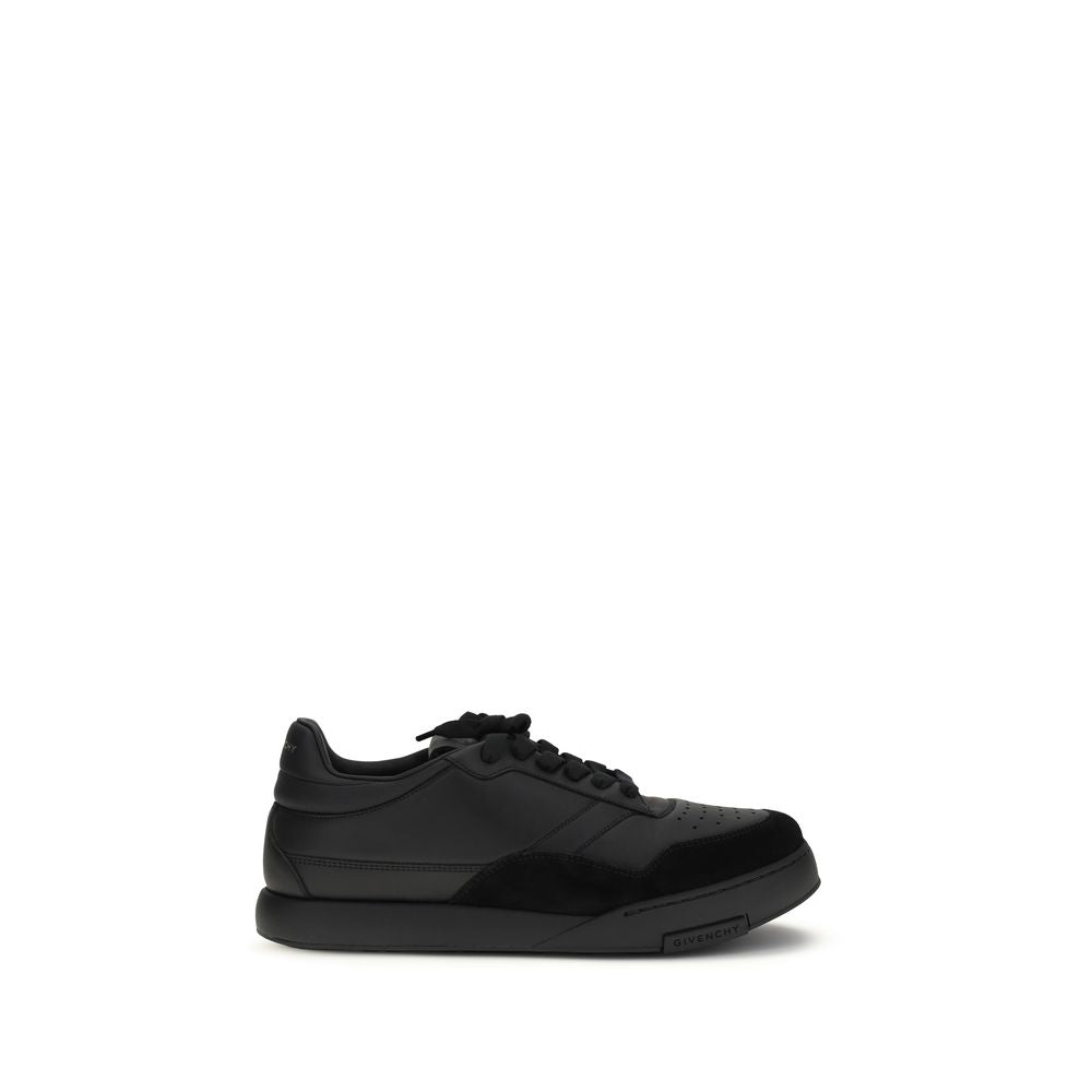 Givenchy Schwarze Kalbsleder-Low-Top-Sneakers (Bos Taurus)