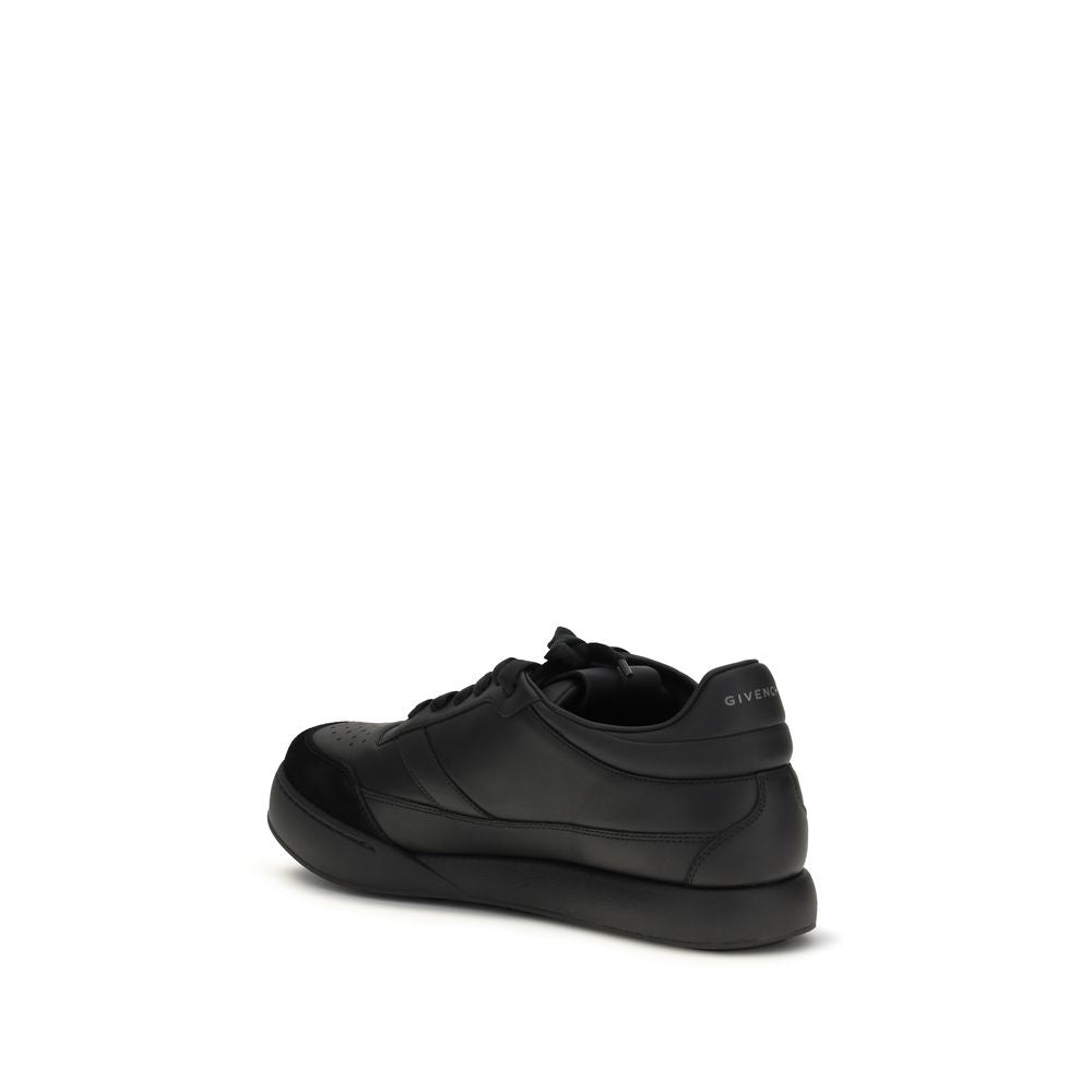 Givenchy Schwarze Kalbsleder-Low-Top-Sneakers (Bos Taurus)