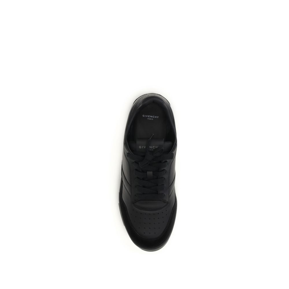 Givenchy Schwarze Kalbsleder-Low-Top-Sneakers (Bos Taurus)