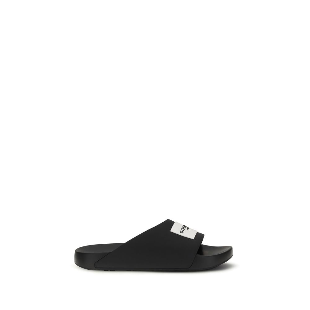 Givenchy Badeschlappen aus schwarzem Gummi