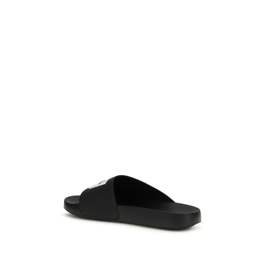 Givenchy Badeschlappen aus schwarzem Gummi