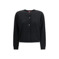 Cardigan en laine noire Gucci, stylé et élégant, avec détails sophistiqués visibles sur l'image.