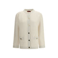 Cardigan en laine beige Gucci, vêtement élégant pour homme ou femme, avec détails de qualité visible sur l'image.