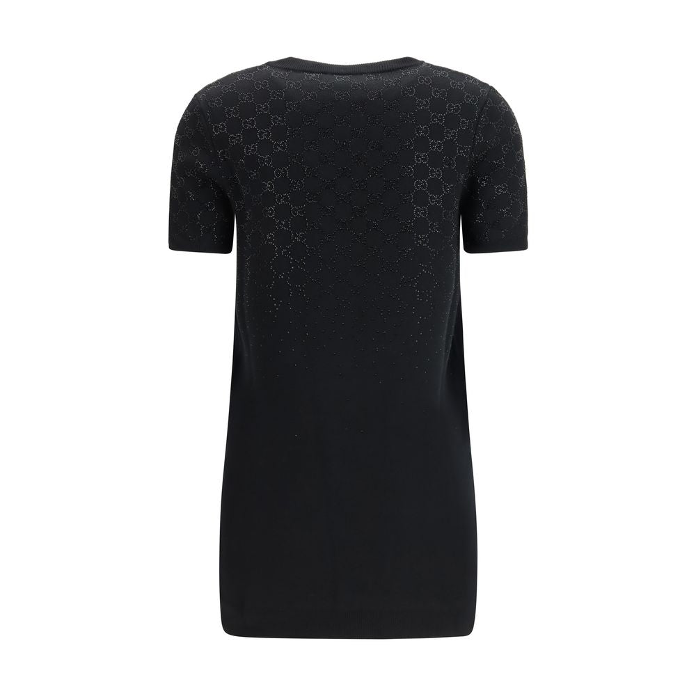 Robe décontractée en laine noire Gucci Oves Aries, design élégant et confortable pour un style casual.