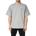 T-shirt à manches courtes gris en coton de Dolce & Gabbana, col rond, style décontracté et élégant pour homme.
