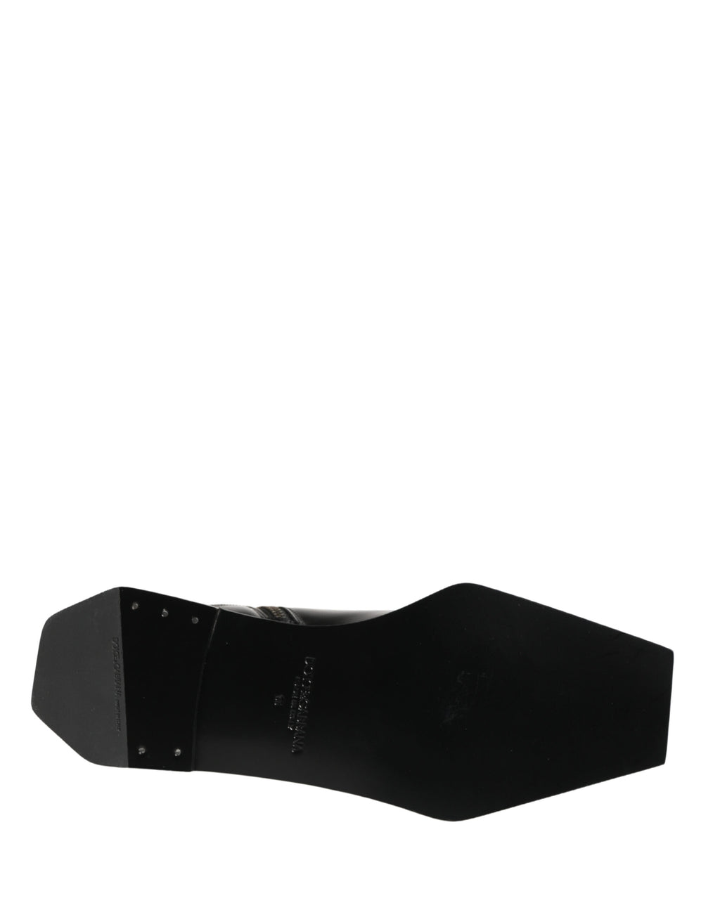 Bottes ankle en cuir noir Dolce & Gabbana avec fermeture éclair, style élégant et moderne.