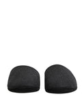 Pantoufles Dolce & Gabbana en laine et cachemire anthracite avec quilting, confortables et élégantes pour homme.