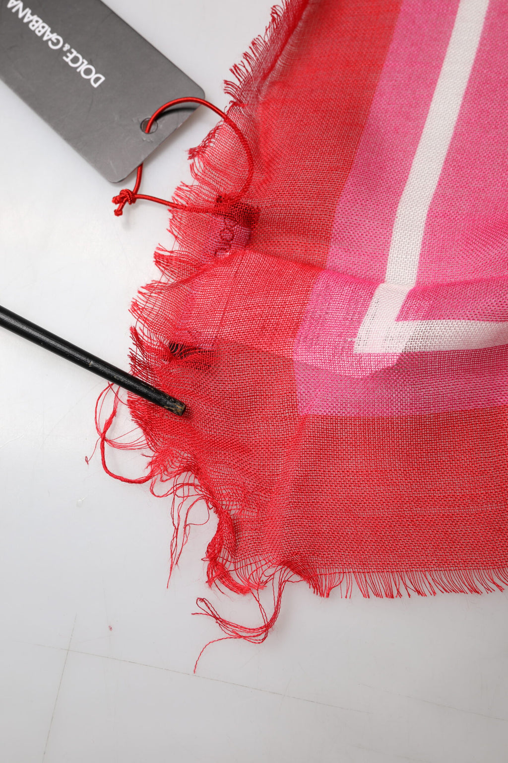 Dolce & Gabbana Pink DG Amore Print Neck Square Shawl 140cm x 140cm Scarf