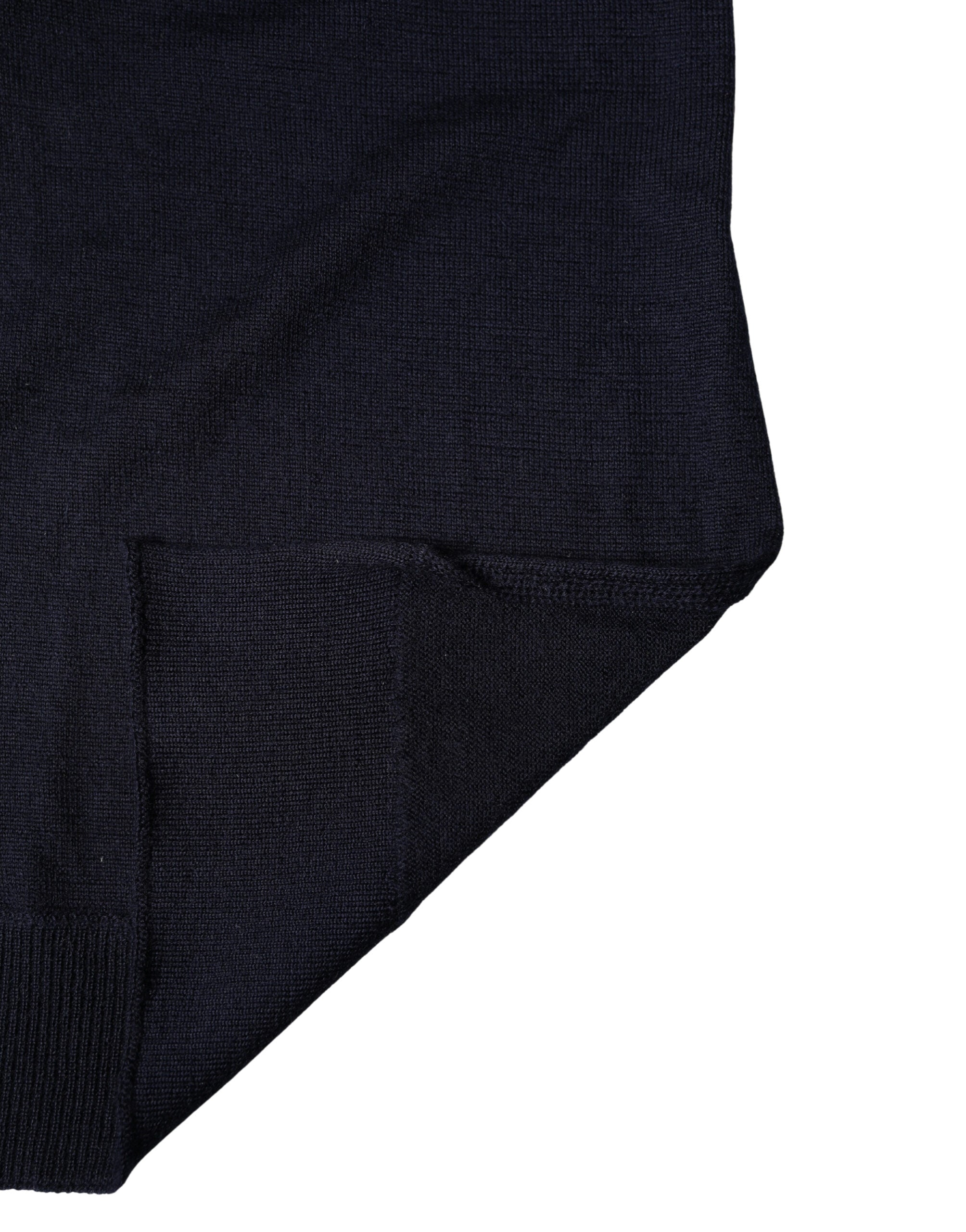 Dolce & Gabbana Blue Wool Knitted Shawl Neck Wrap 200cm x 25cm  Scarf