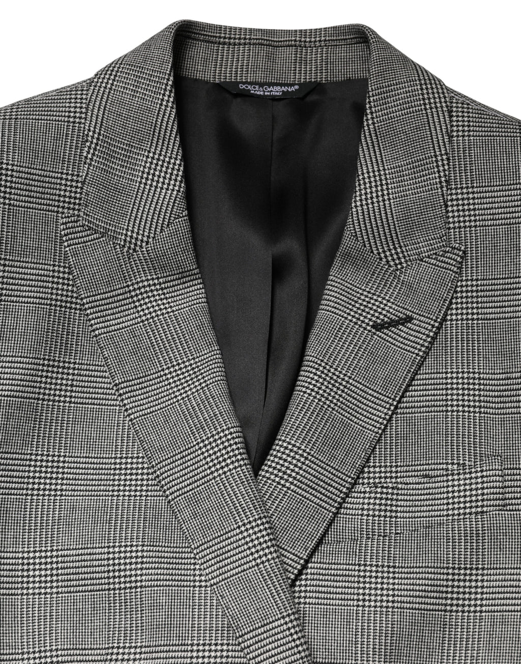 Costume de cérémonie gris Martini Dolce & Gabbana, costume deux pièces à boutonnière simple, élégant et formel pour homme.