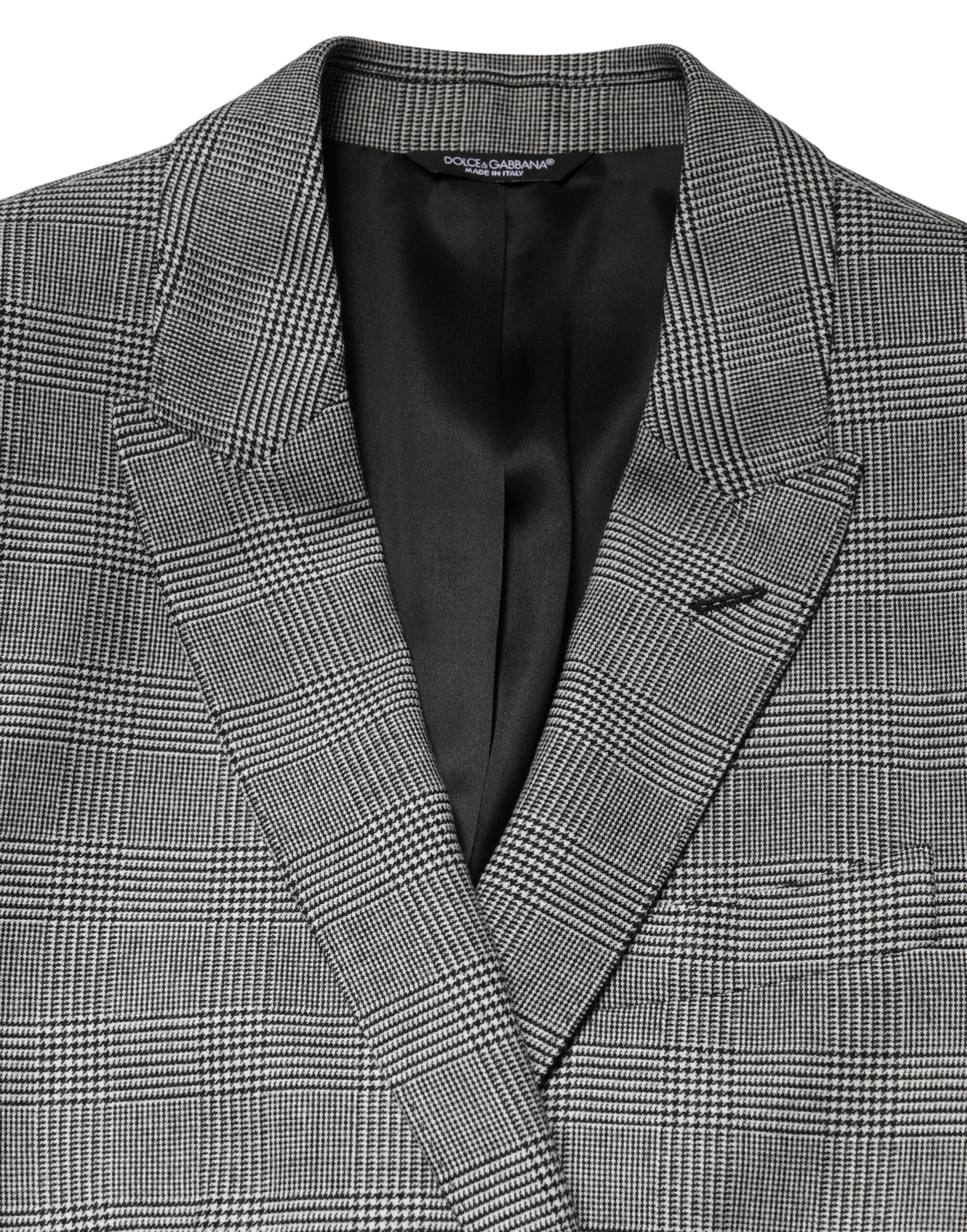 Costume de cérémonie gris Martini Dolce & Gabbana, costume deux pièces à boutonnière simple, élégant et formel pour homme.