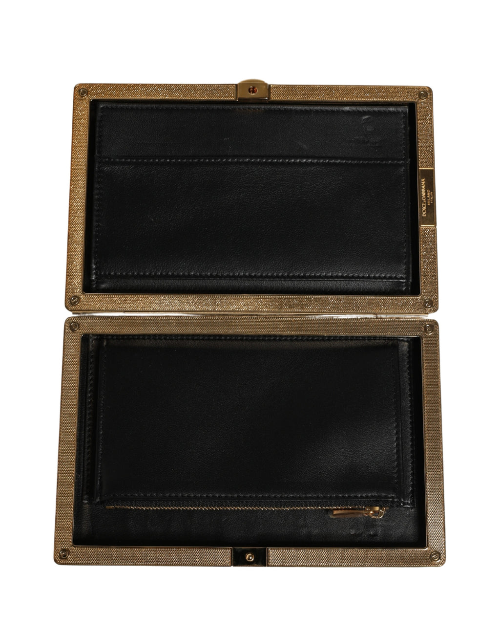 Sac clutch en cuir d'agneau blanc Dolce & Gabbana pour femme, élégant sac de soirée en cuir blanc.
