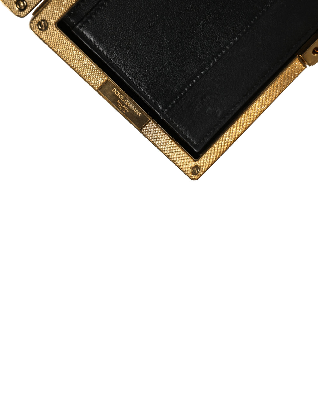 Pochette en cuir d'agneau blanc Dolce & Gabbana pour femme, élégante sac de soirée avec fermeture sophistiquée.