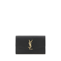 Saint Laurent Black Calf Leather Bos Taurus Wallet