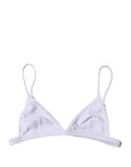 Maillot de bain triangle blanc en nylon de Dolce & Gabbana, vêtement de plage élégant et confortable pour femmes.