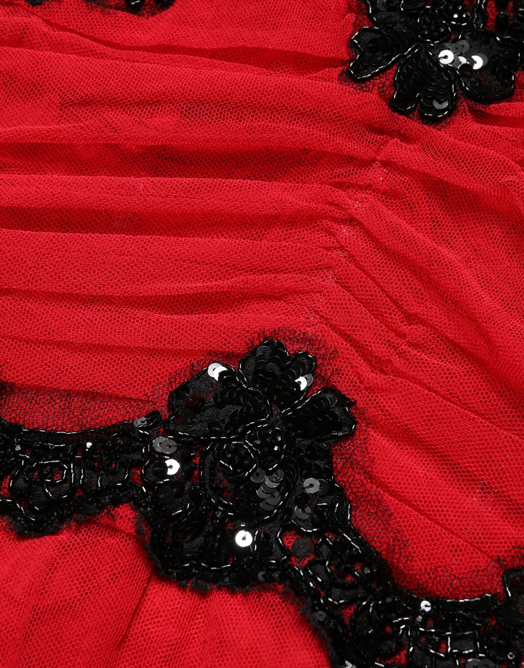 Robe midi Dolce & Gabbana en maille rouge avec finition en bordure, coupe ajustée et silhouette élégante.