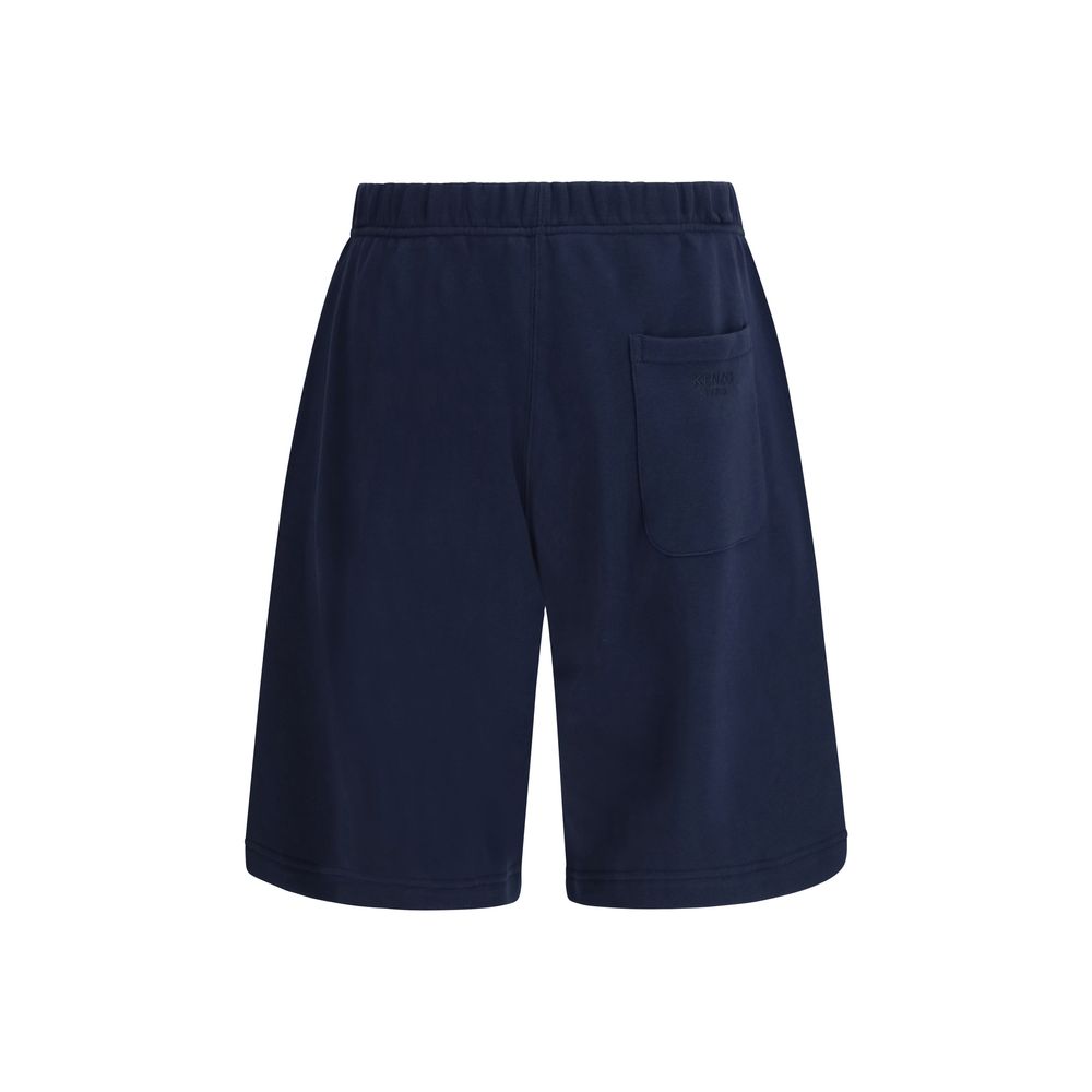 Kenzo Blaue Baumwoll-Bermuda-Shorts