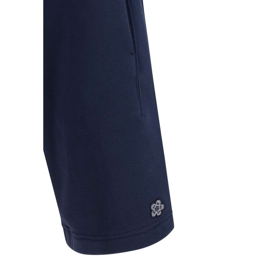 Kenzo Blaue Baumwoll-Bermuda-Shorts