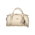 Sac à main pour femmes Guess Jeans beige en polyuréthane, design élégant avec détails modernes et poignées confortables.
