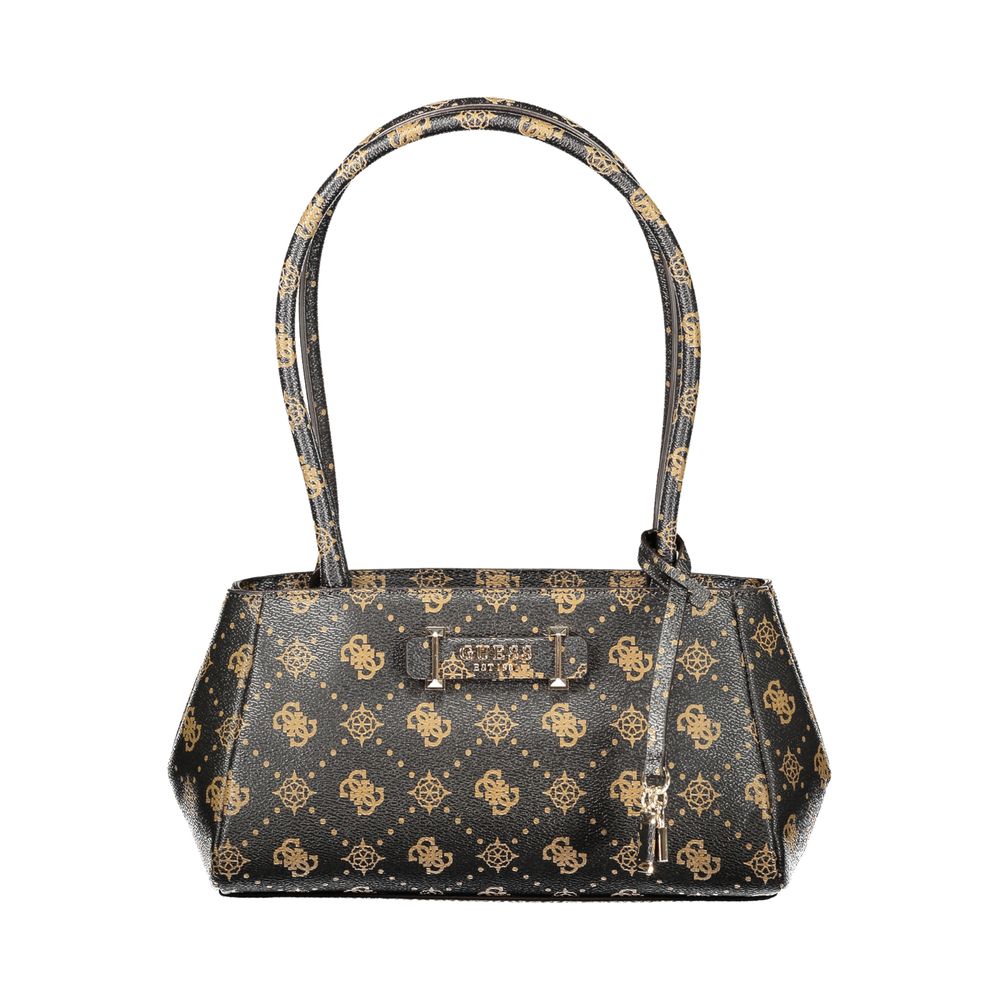 Sac à main Guess Jeans en polyuréthane marron pour femme, avec design élégant et détails modernes.