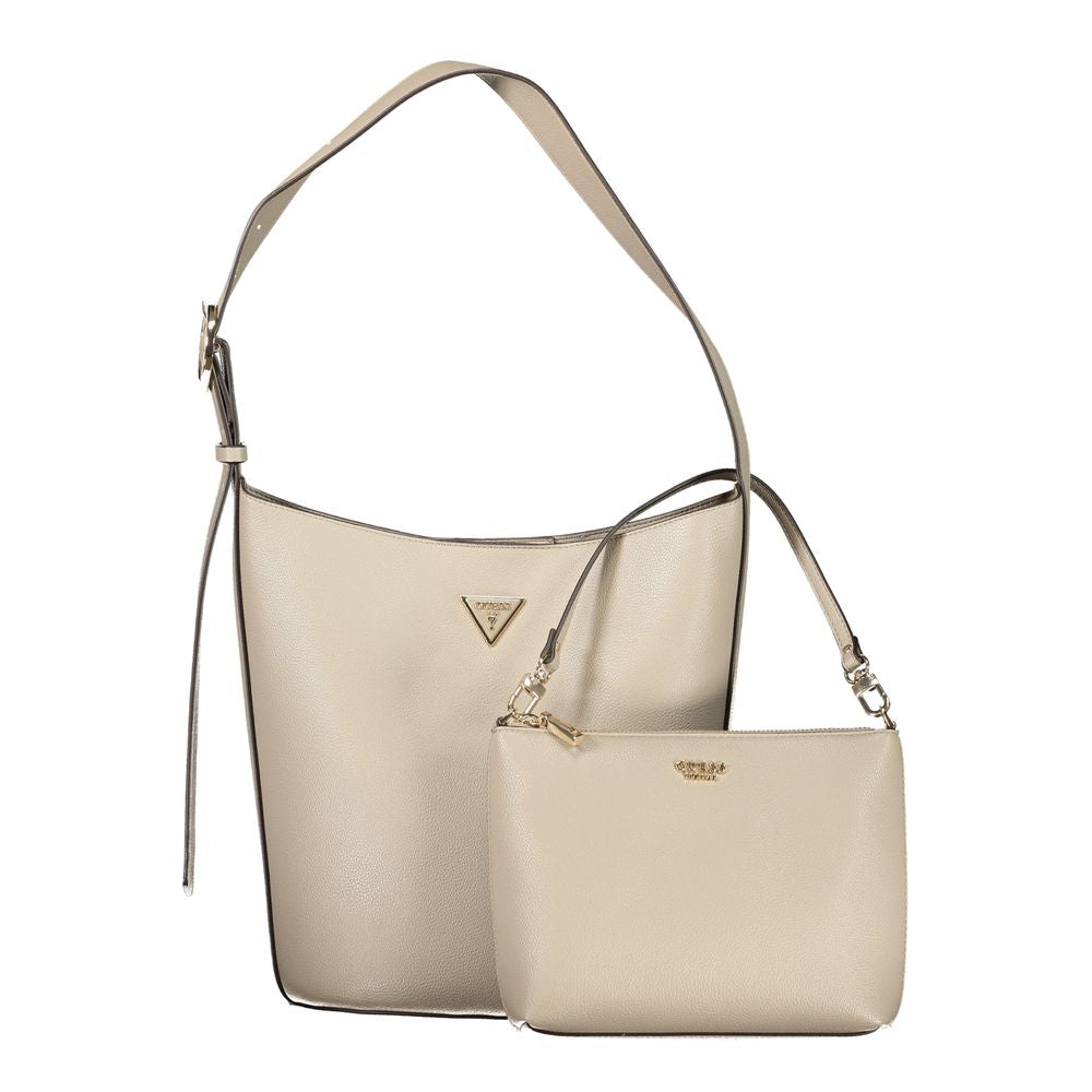 Sac à main Guess Jeans en polyuréthane gris pour femmes, avec design élégant et détails modernes.