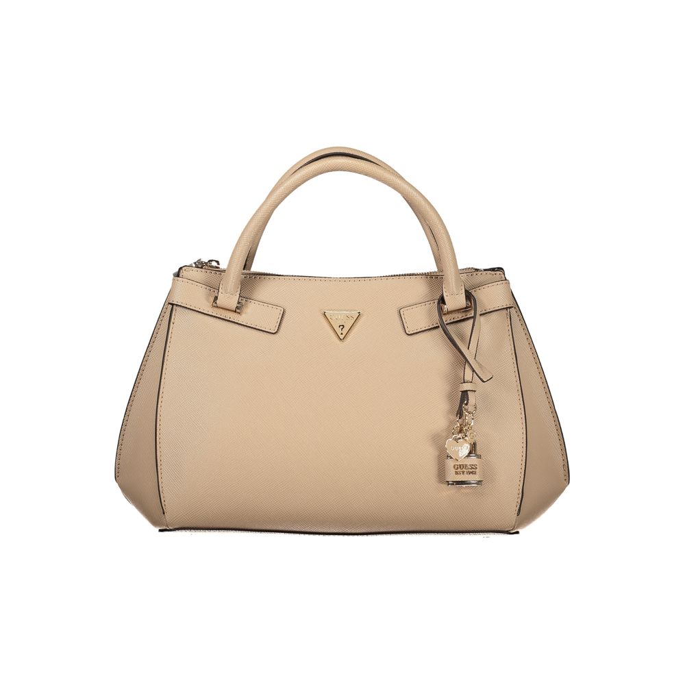 Sac à main Guess Jeans pour femmes en rose en polyuréthane, avec design élégant et détails modernes.