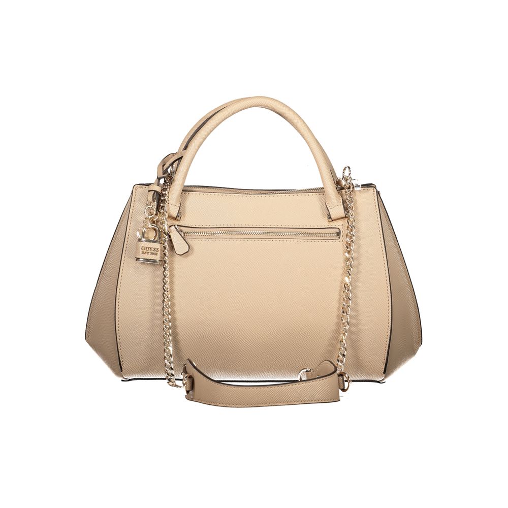 Sac à main Guess Jeans en rose en polyuréthane pour femme, sac à main élégant avec détails tendance.
